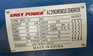 Alternator 20kw