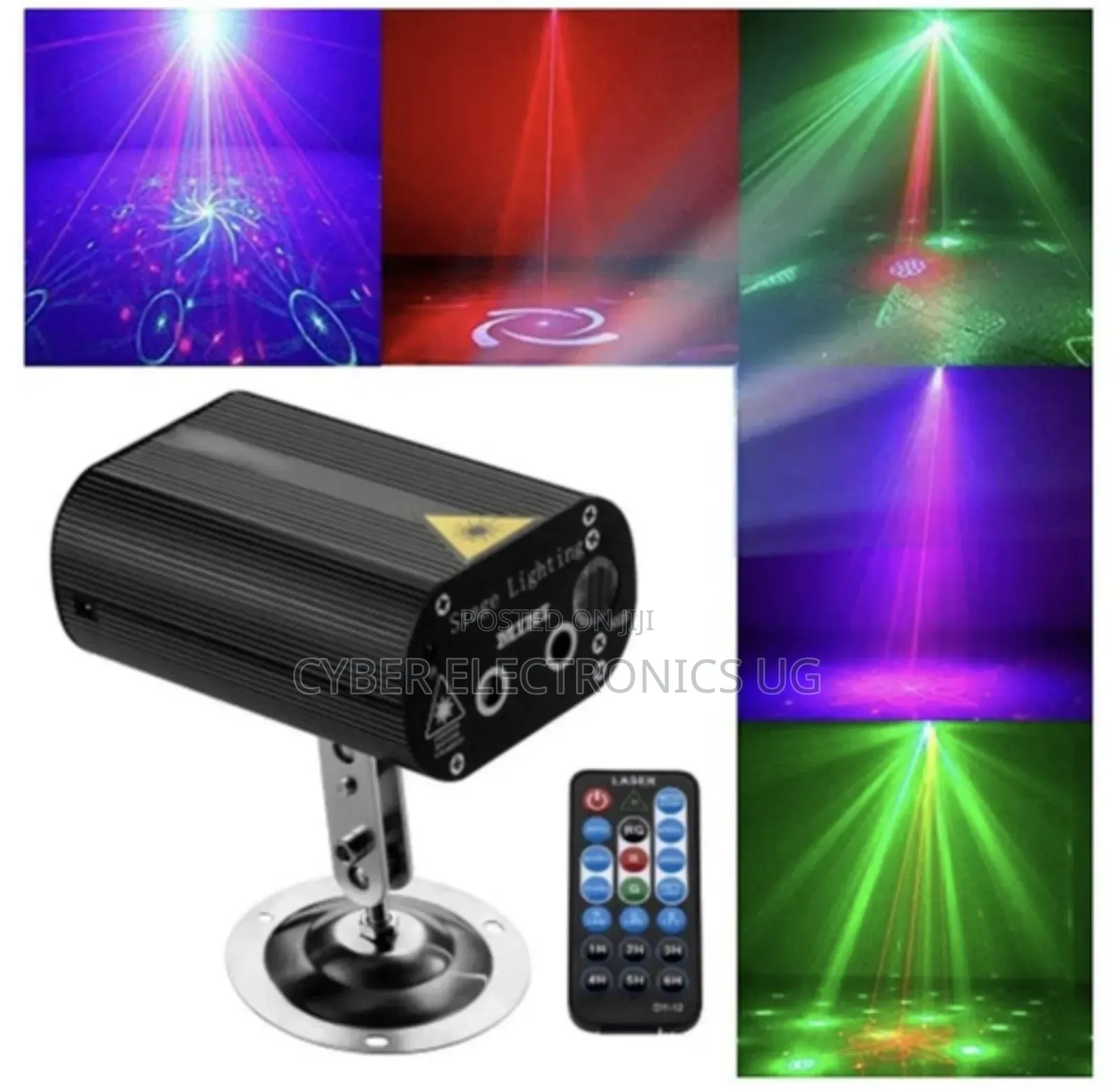 RGB Double Holes Laser Stage Light Remote Control for Party