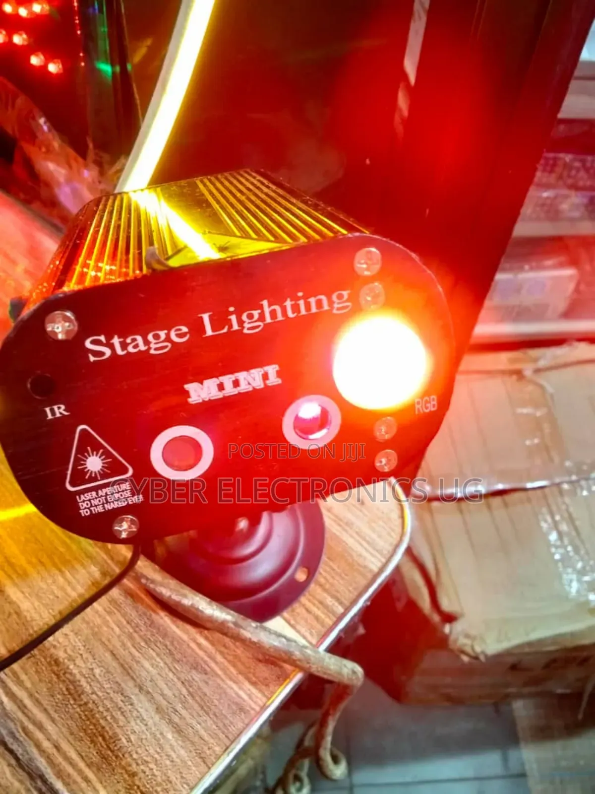 RGB Double Holes Laser Stage Light Remote Control for Party