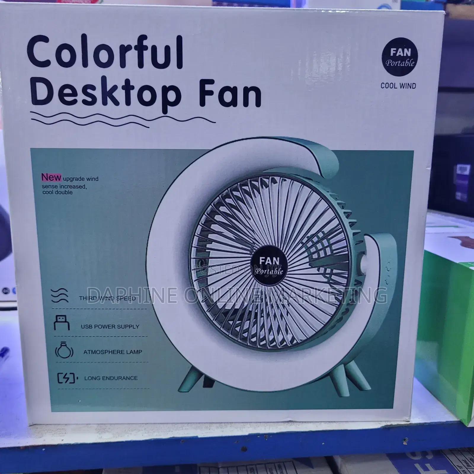 Colorful Desktop Fan/ Cool Wind Portable Fan