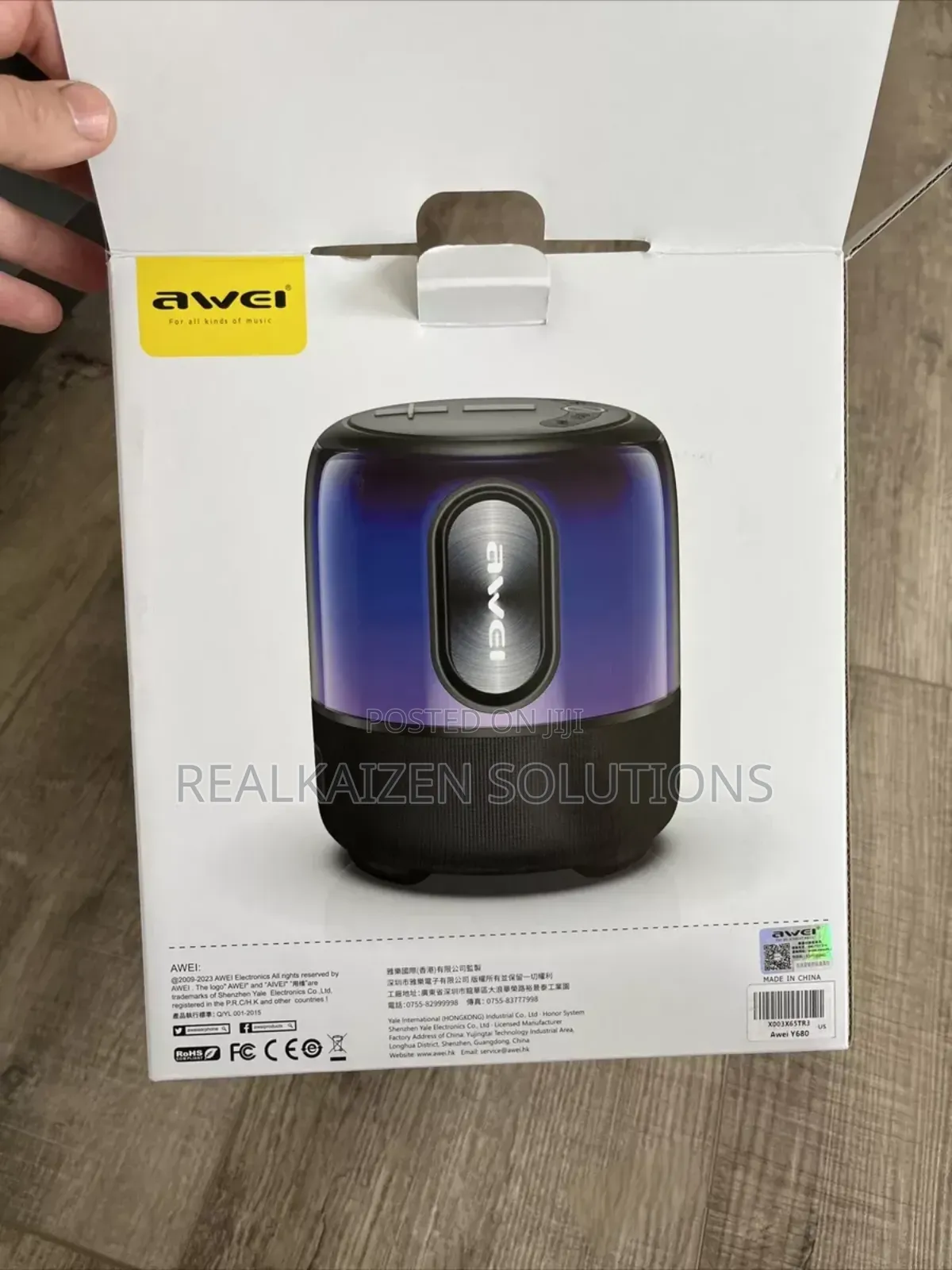 AWEI Phantom Bluetooth Waterproof Subwoofer RGB Speaker 60W
