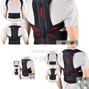 Black Back Support Vest