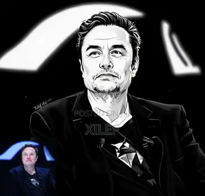 Elon Musk's Art Wall Portrait — Let's Draw Yours Too