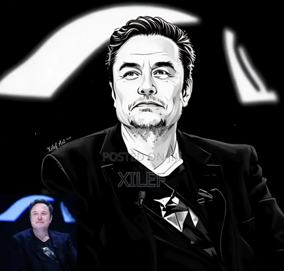 Elon Musk's Art Wall Portrait — Let's Draw Yours Too