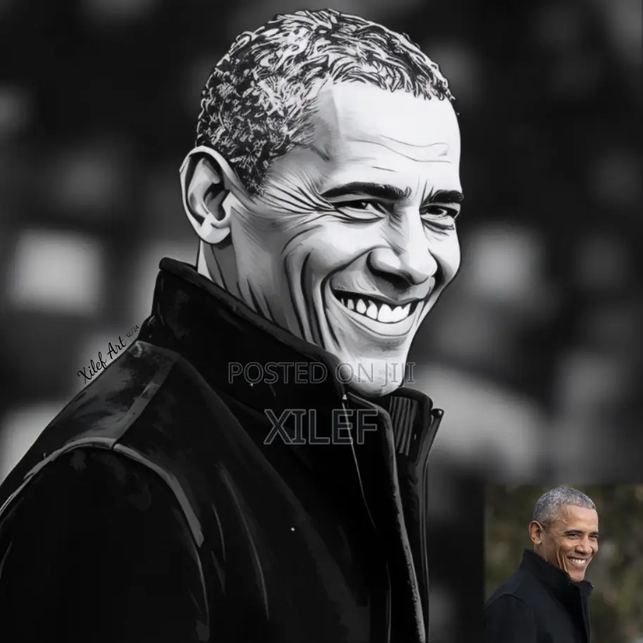 Barack Obama's Art Wall Portrait — Let's Draw Yours Too