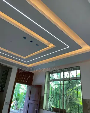 Installation of Gypsum Ceilings With Profile LED Lighting