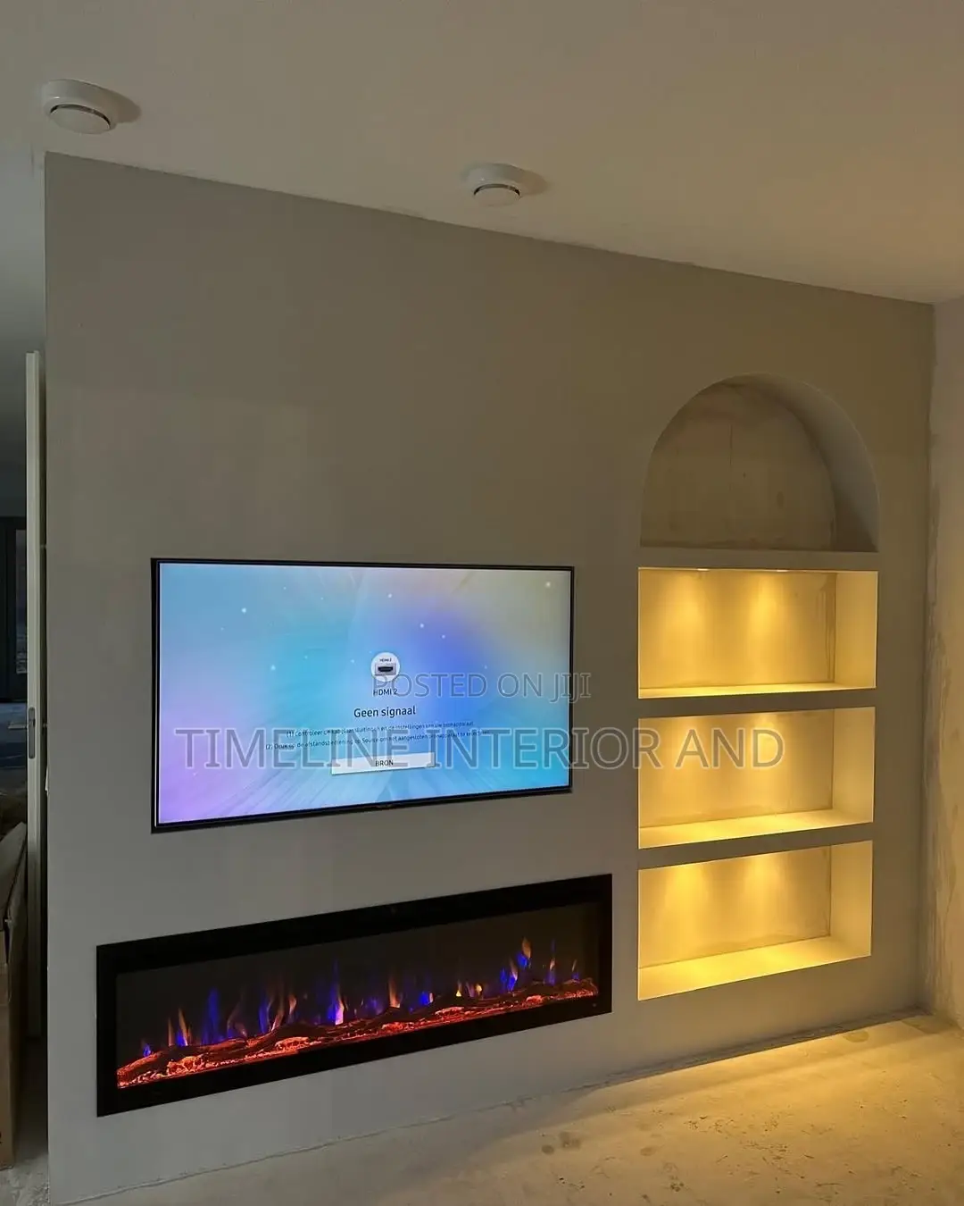 Gypsum Drywall TV Wall Unit