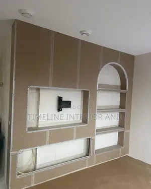 Gypsum Drywall TV Wall Unit