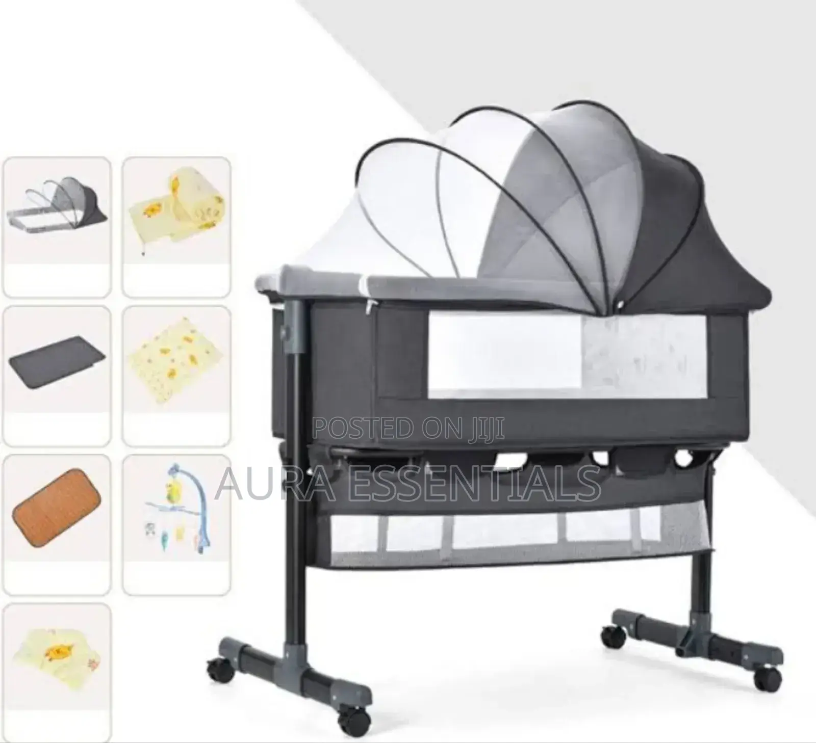 Baby Bedside Swingable Bassinet for Newborn