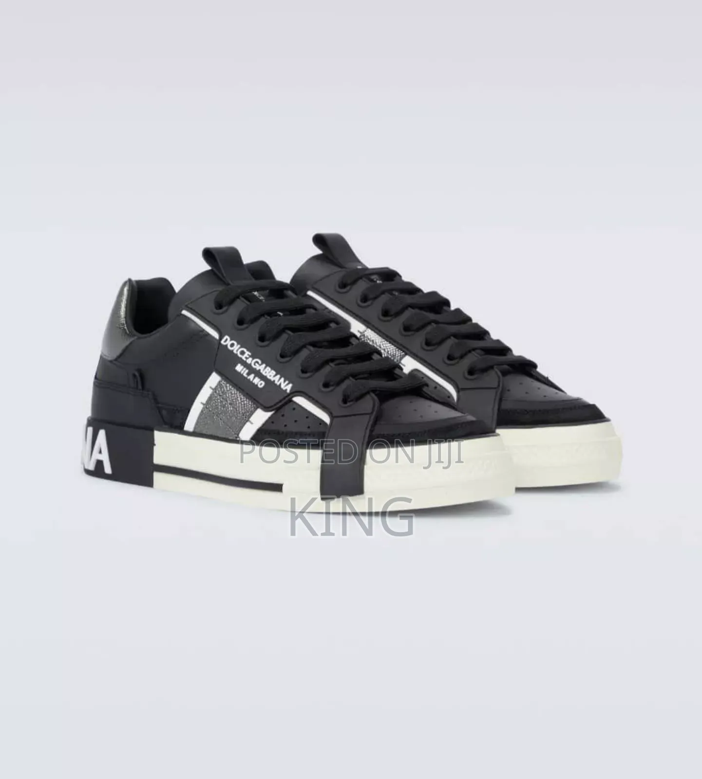 Exact Dolce Gabbana Leather Portofino Sneakers Men's