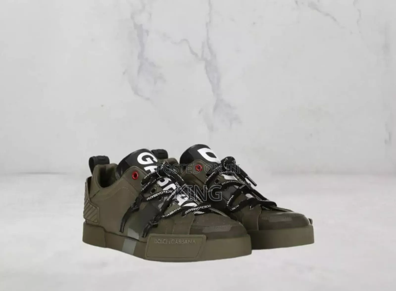 Primal Dolce Gabbana Leather Portofino Sneakers Men's