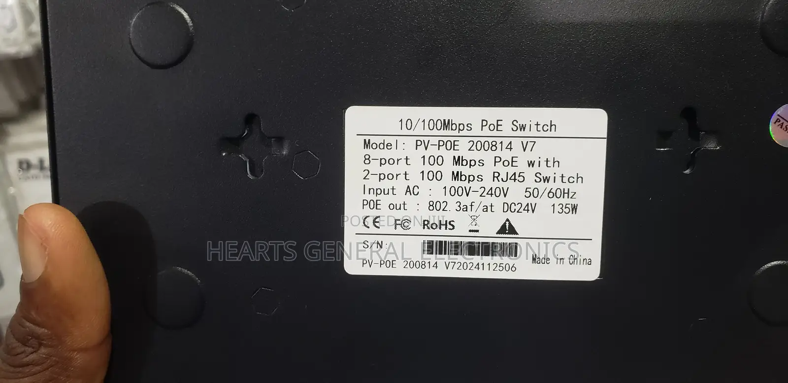24v Poe Switch ( 8 Poe Ports and 2 Uplinks )
