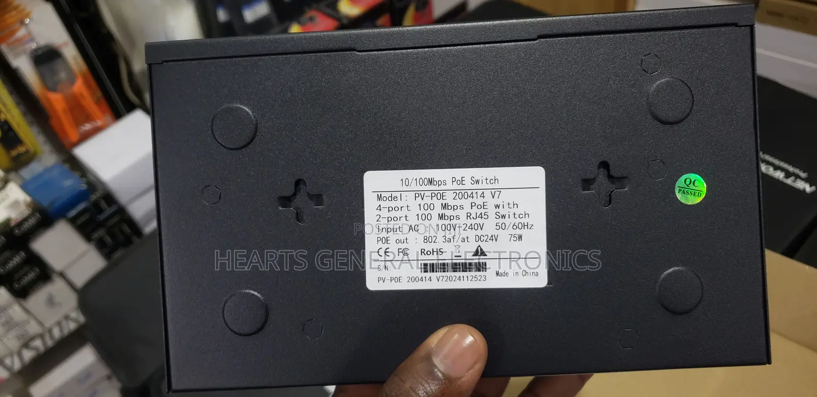 24v Poe Switch ( 4 Poe Ports and 2 Uplinks )