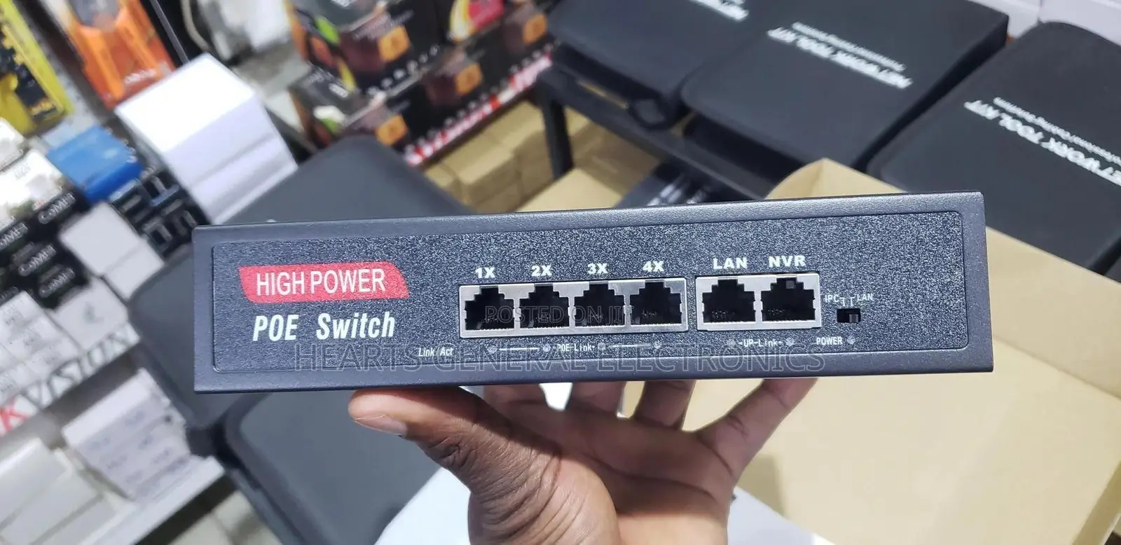 24v Poe Switch ( 4 Poe Ports and 2 Uplinks )