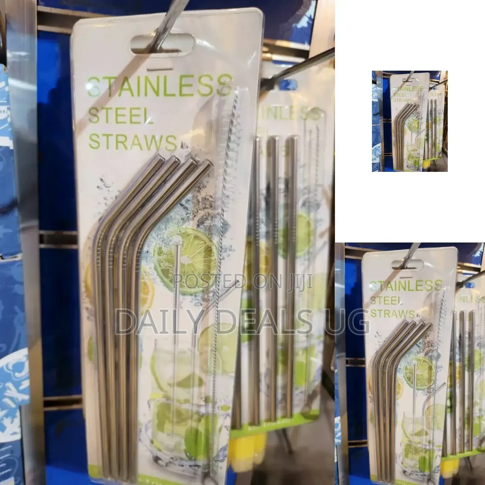 Metallic Stainless Steel Straw