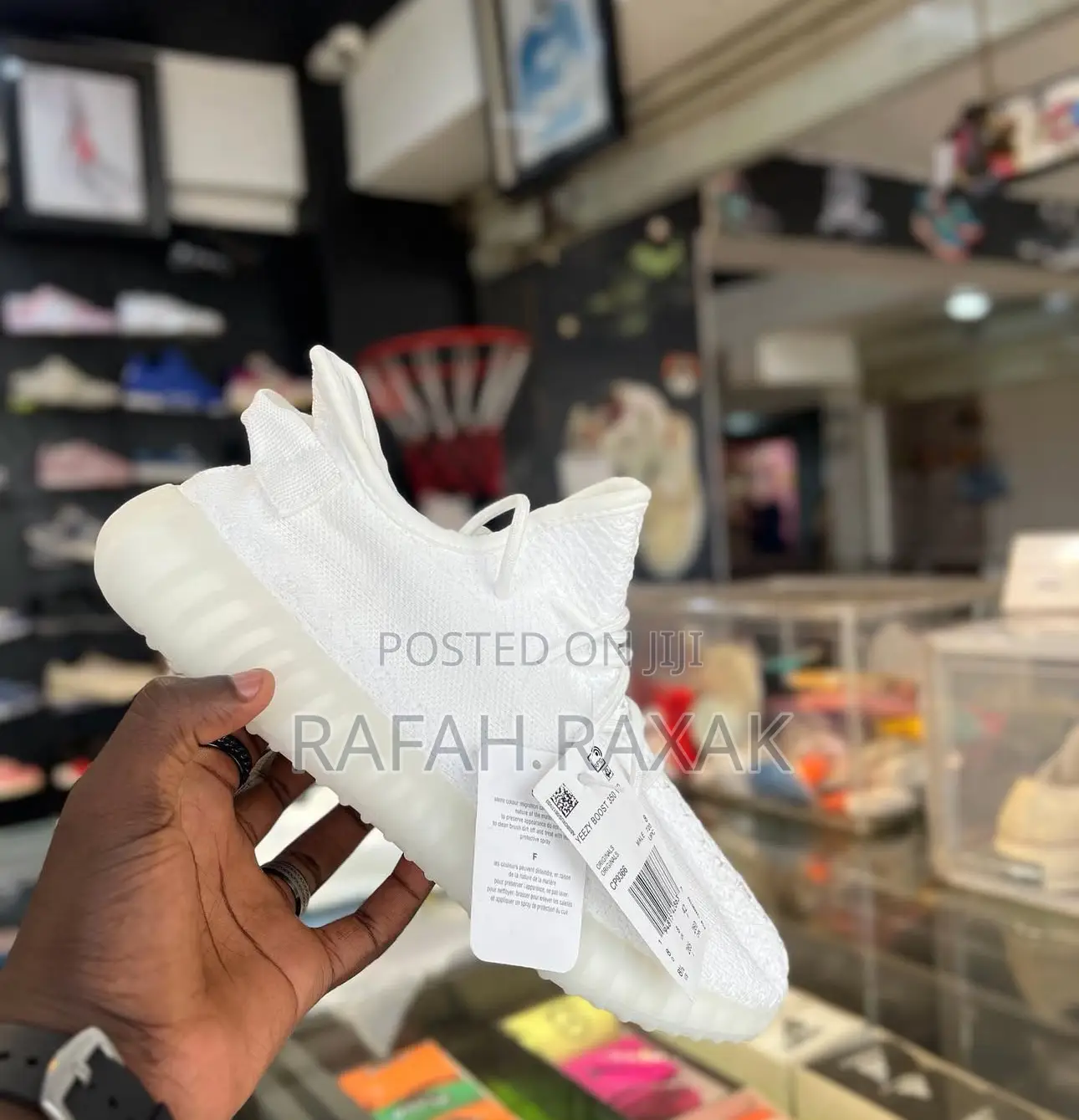 Original White Adidas Yeezy Boost 350 V2 Sneakers