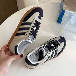 Adidas Samba Black Strips Cream Black
