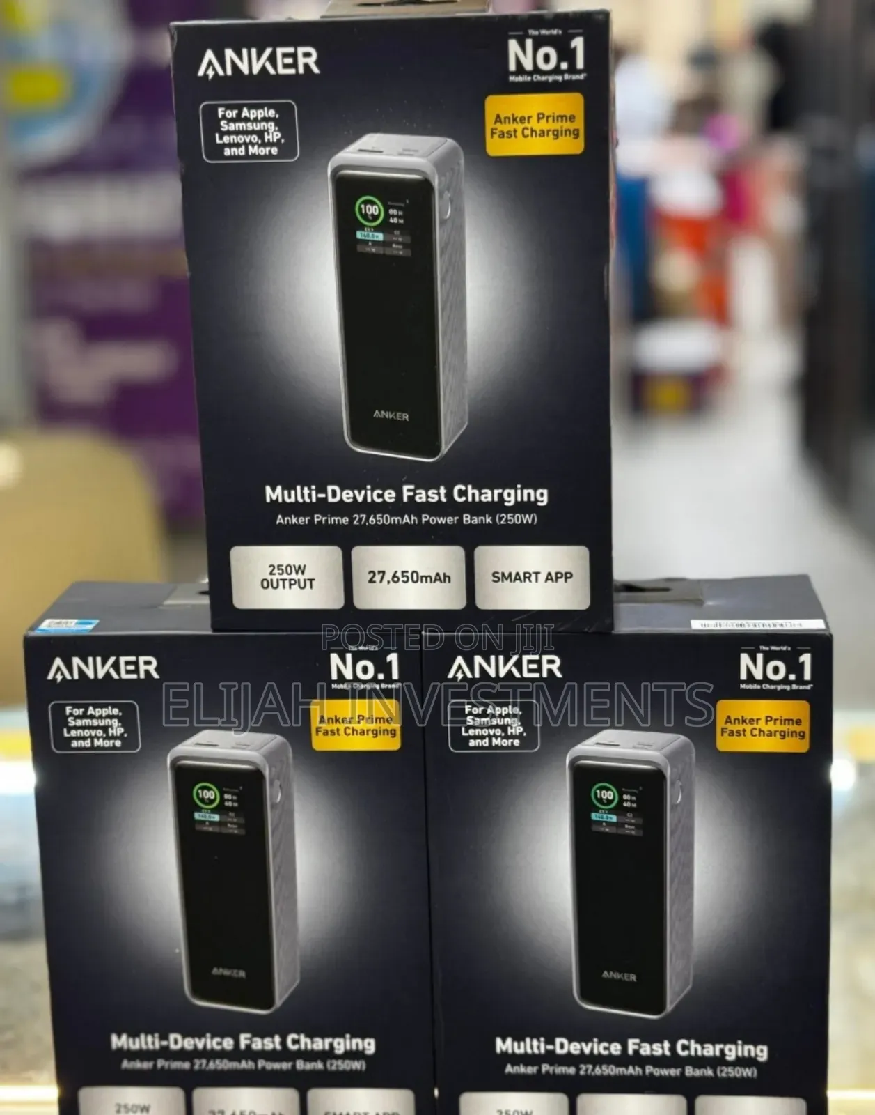 High Quality Anker Prime Power Bank 27650mah