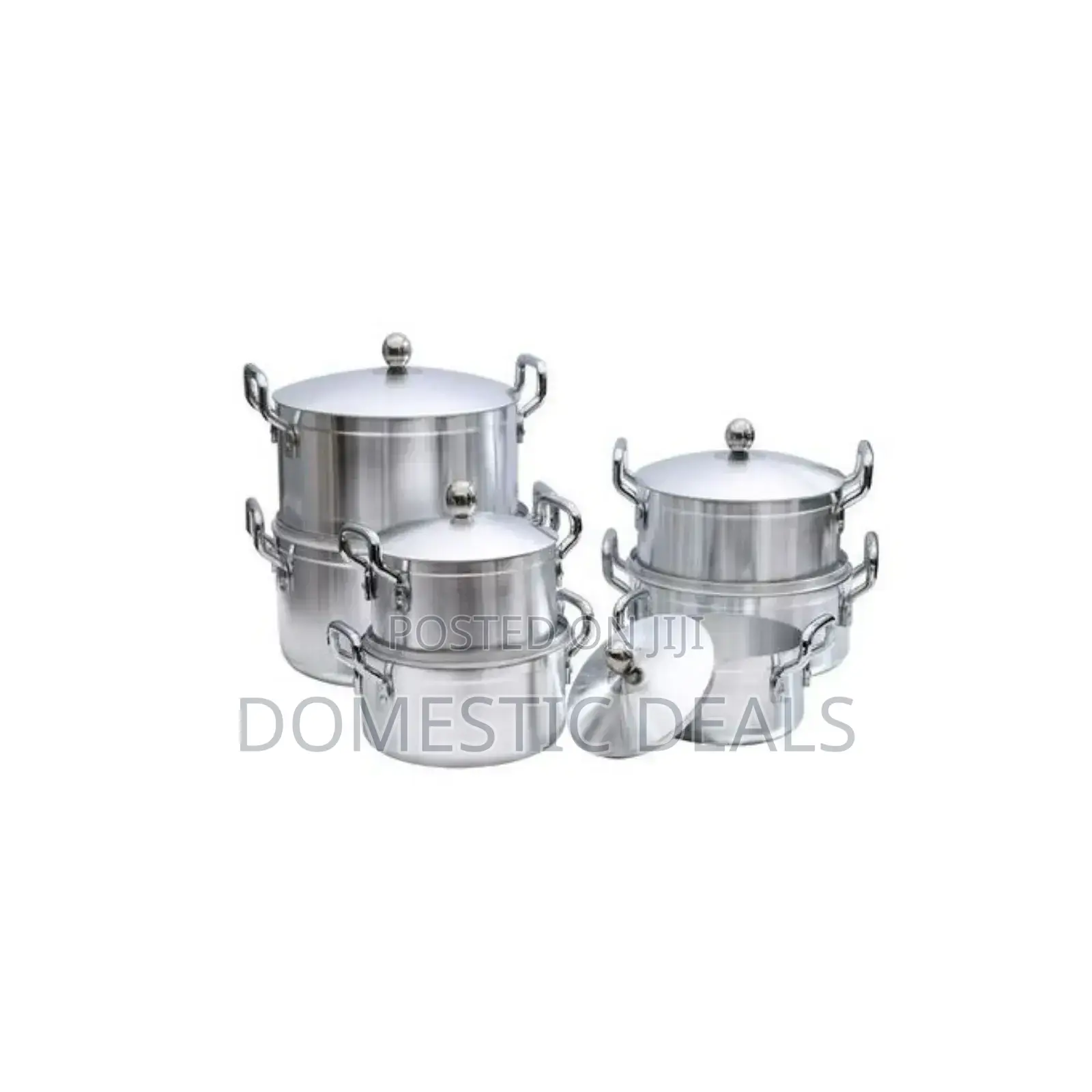 7pcs Heavy Stainless Steel Cooking Saucepans