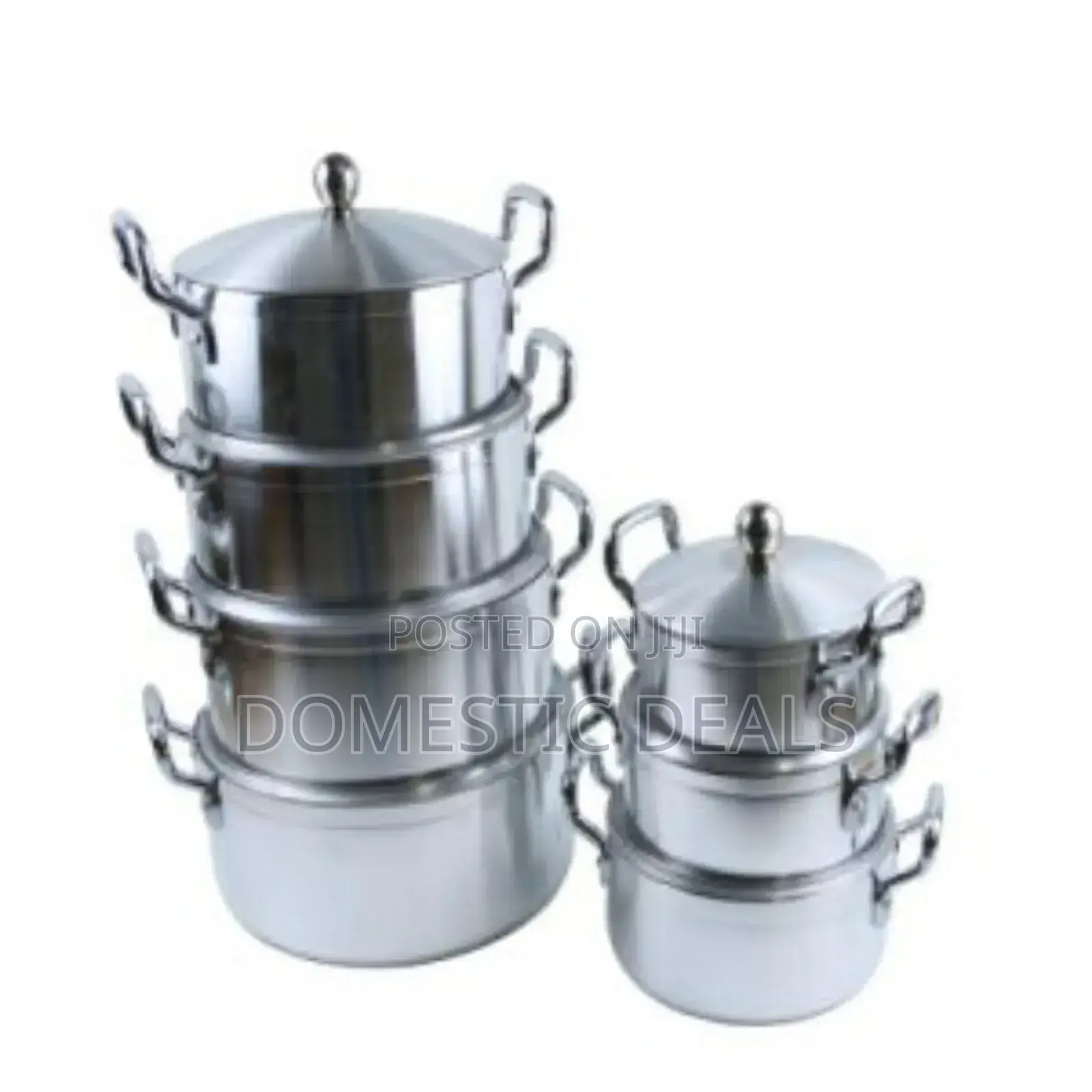 7pcs Stainless Steel Cooking Saucepan Set