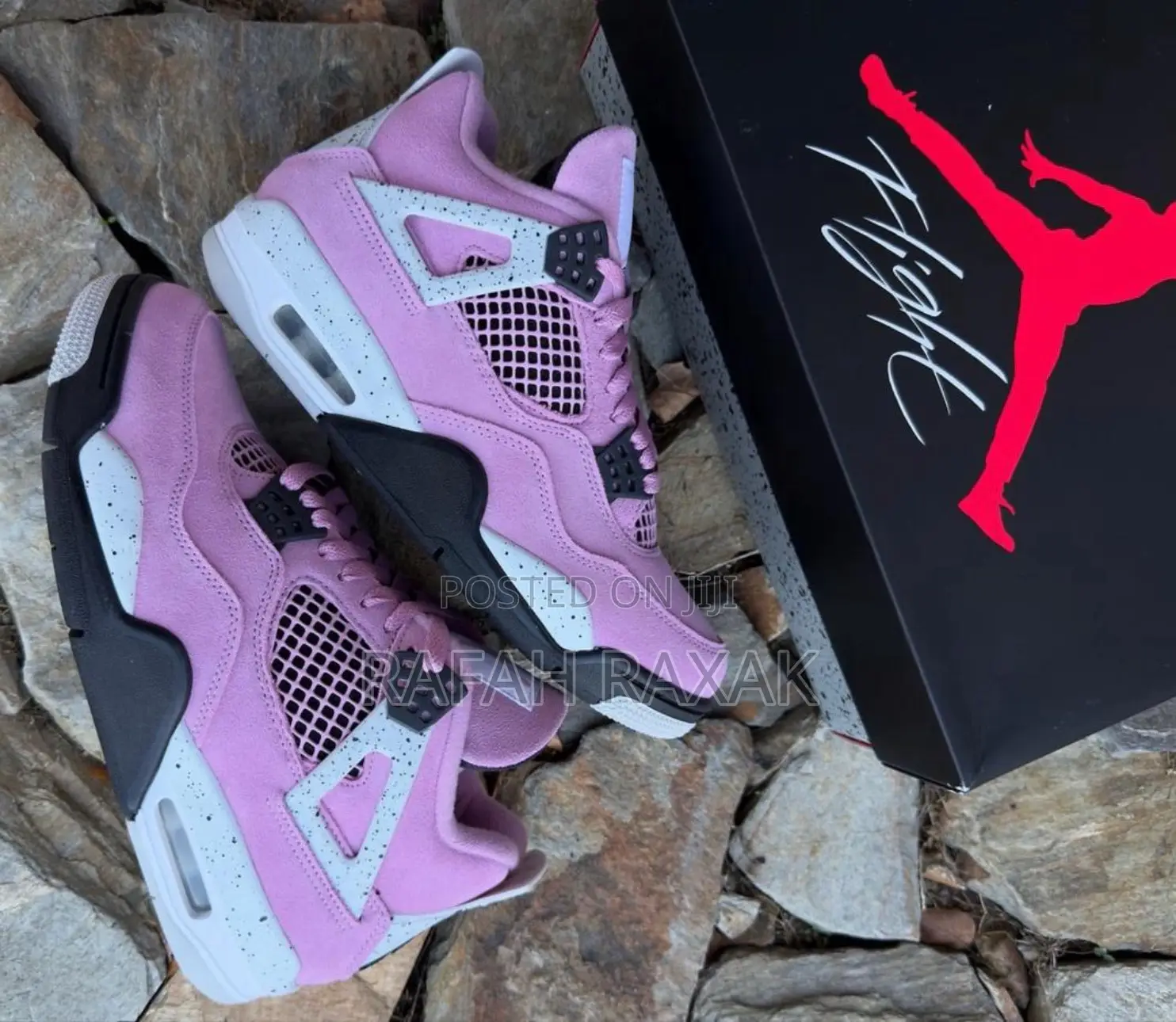 Original WMNS Pink Air Jordan 4 “Ochid” Sneaker