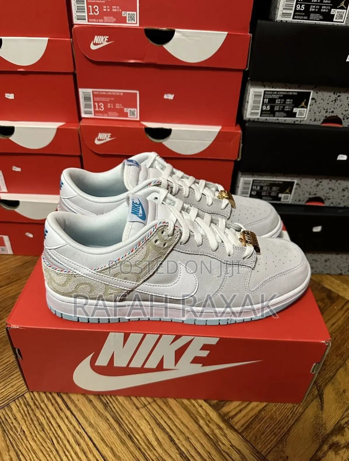 Grey Suede Nike SB Dunk Low SE Barber Shop Low Sneakers