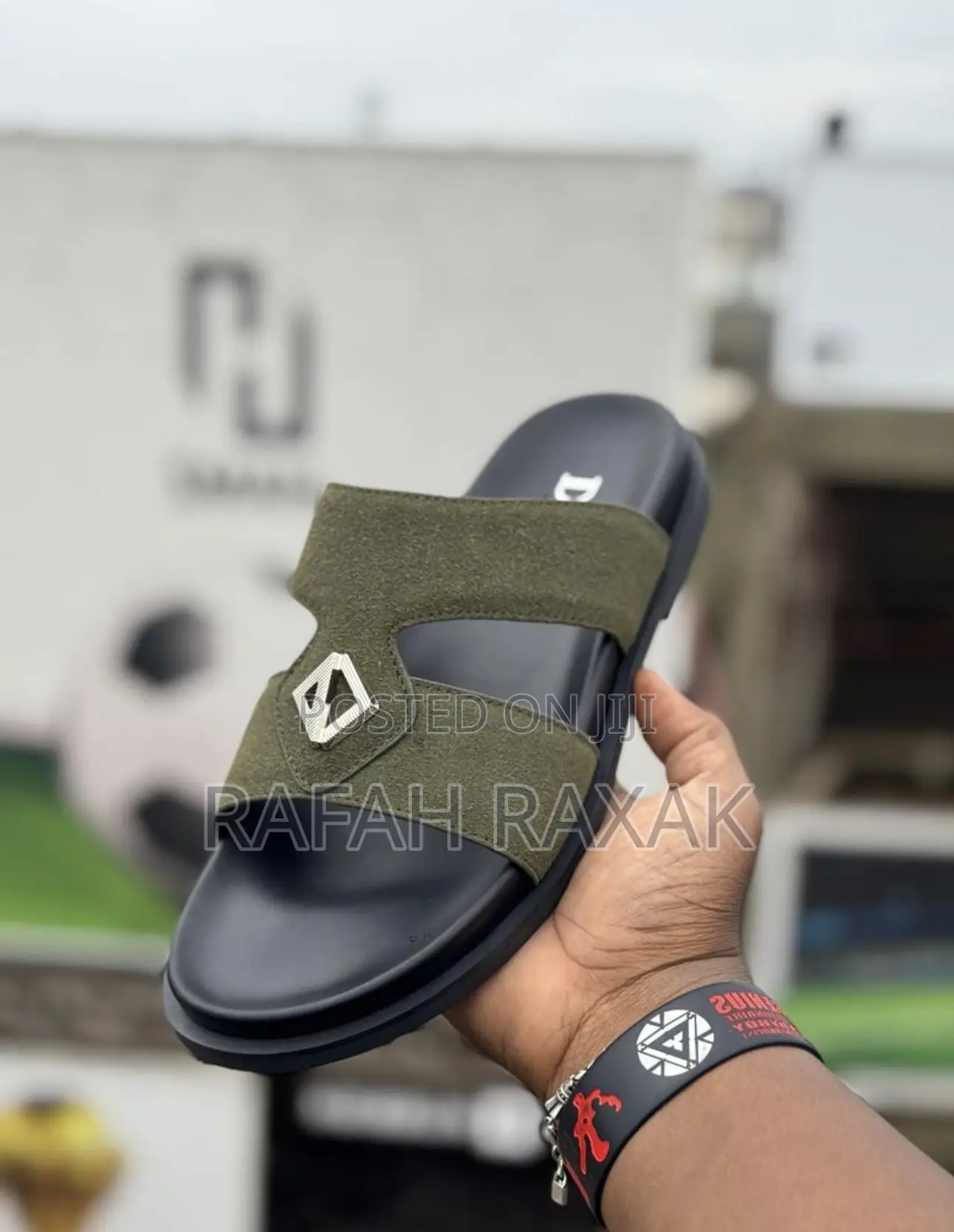 Original Army Green Designer Luxury Dior Suede Sandals