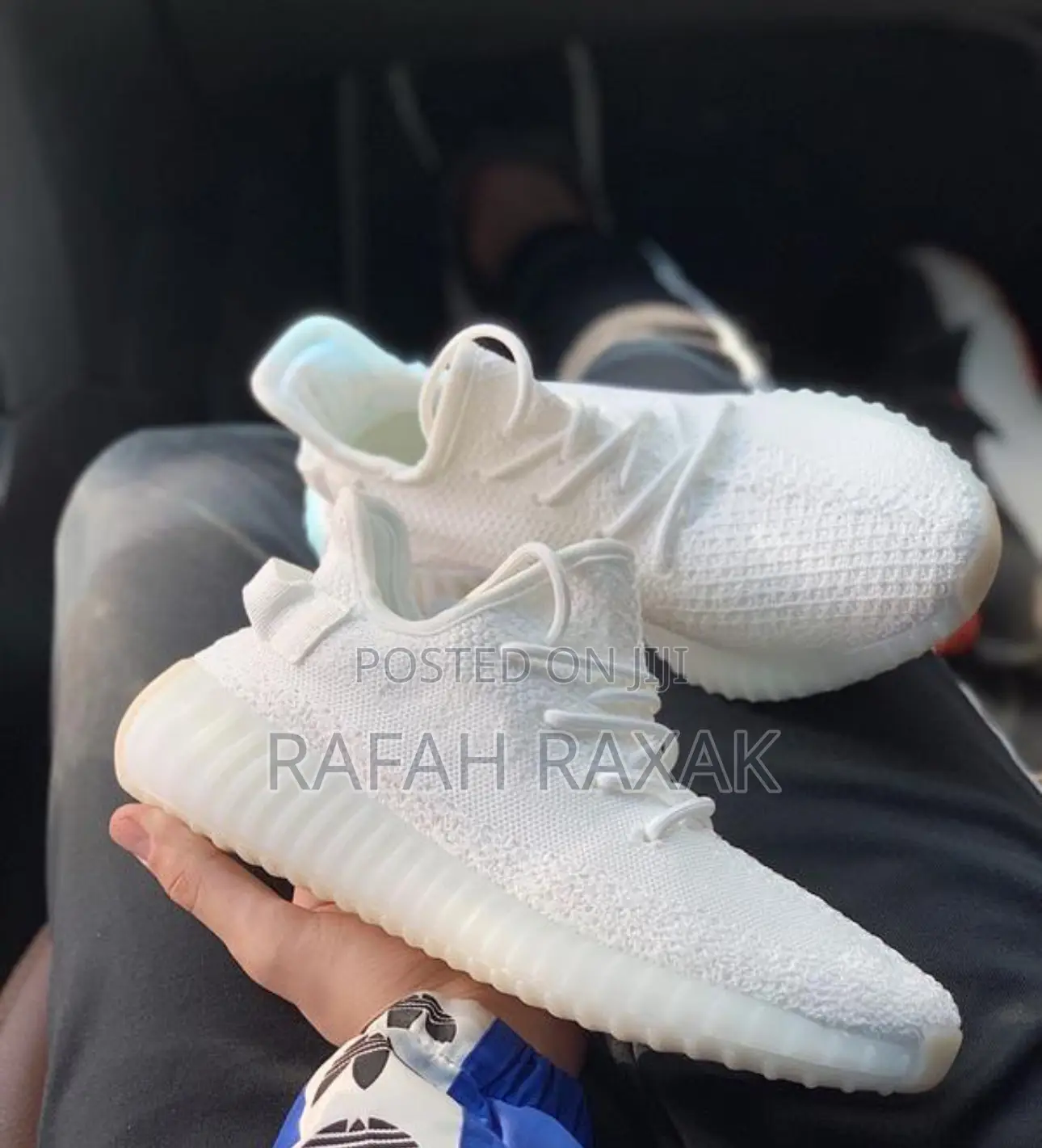Triple White Adidas Yeezy Boost 350 V2 Sneakers