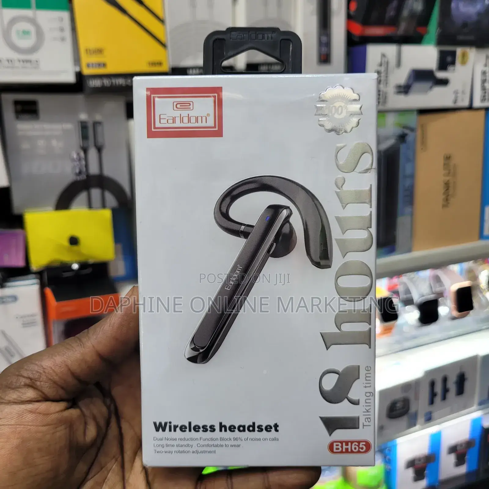 Earldom Wireless Headset/ 18 Hours Ear Clip on Headset