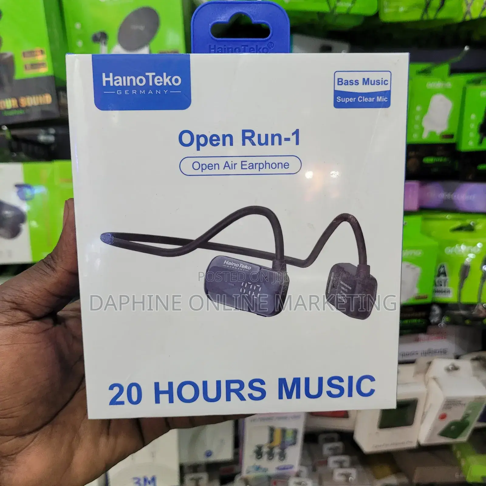 Pure Bass Open Air Earphones/ Bone Conduction Open Air