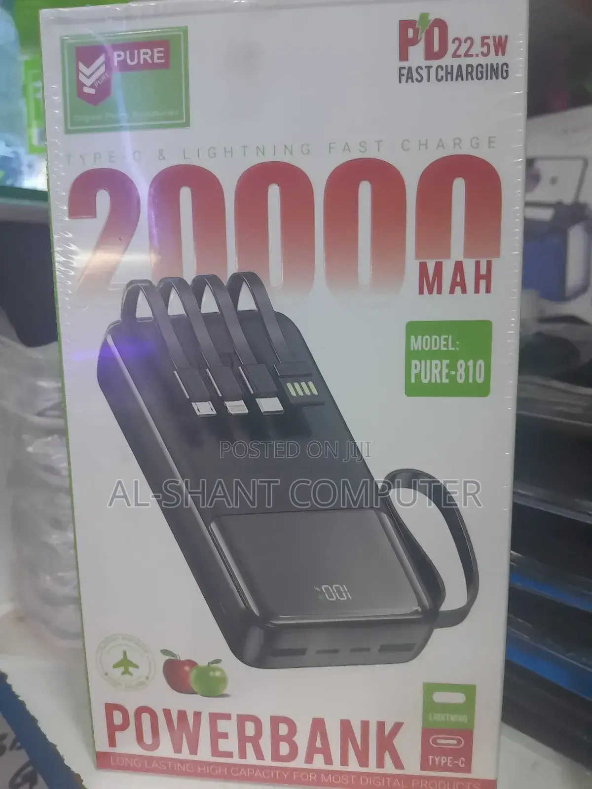 20000mah Power Bank/Pure 20000mah Fast Charging Power Bank