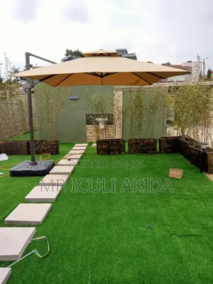 3x3mtrs Square Garden Cantilever Parasol Sun Heavy Umbrella