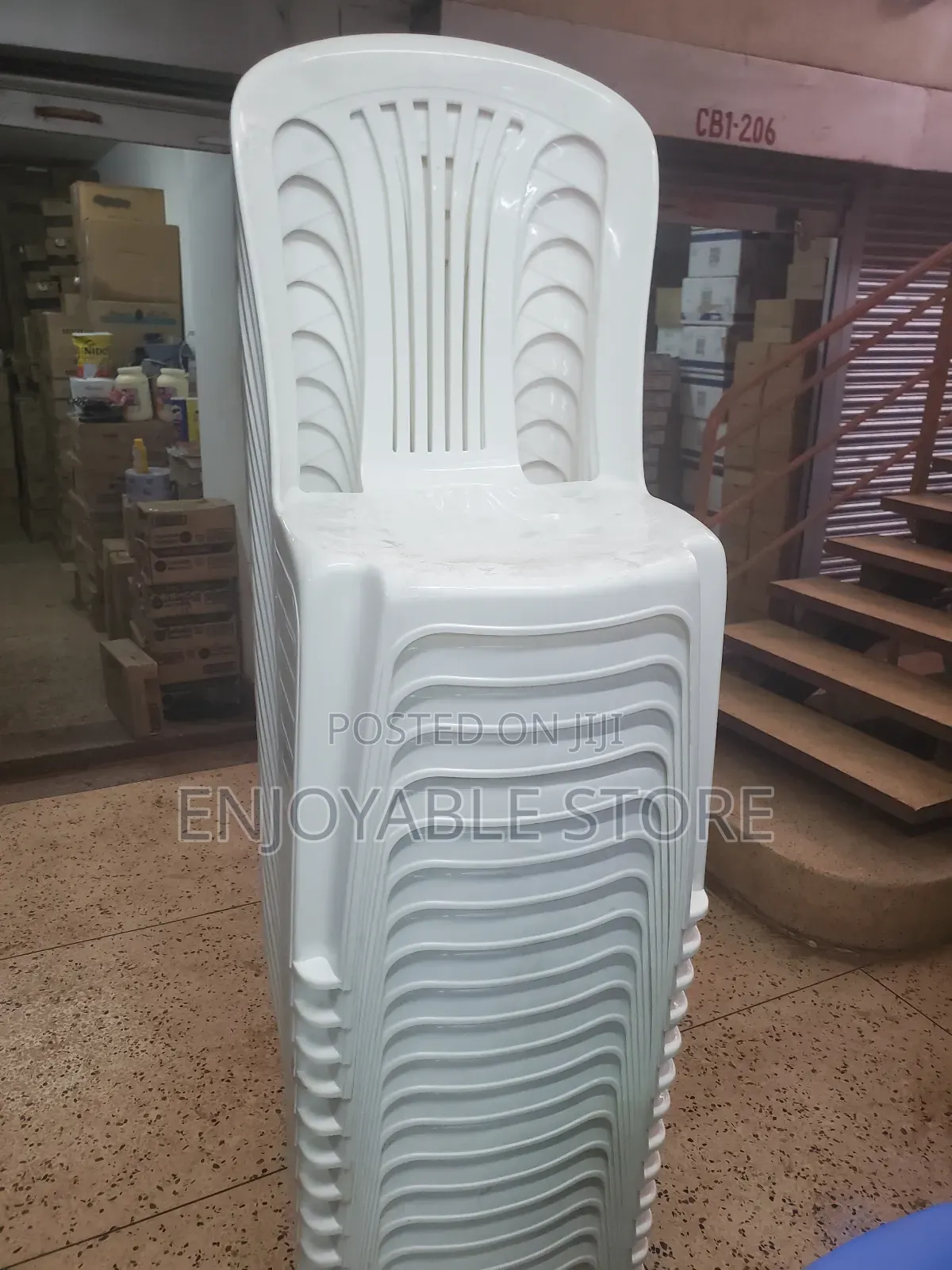 Mukwano Brand Plastic Chairs Armless