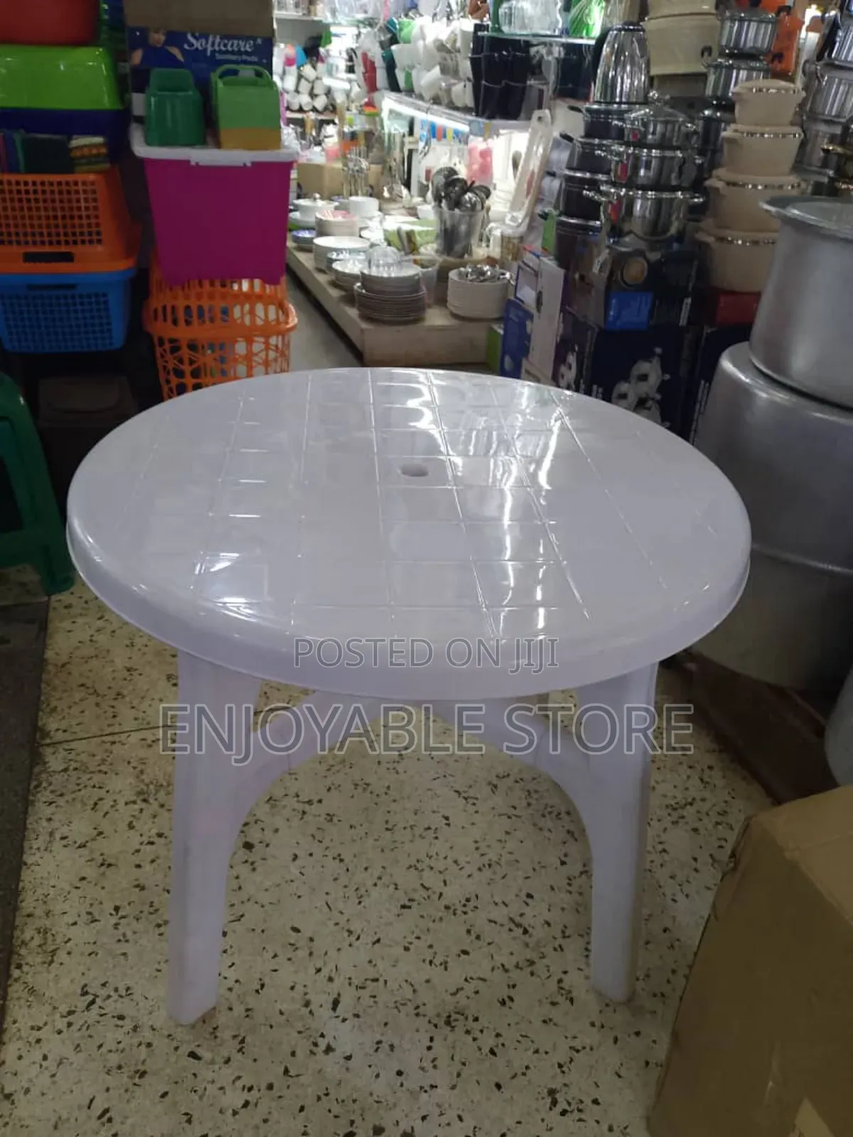 Plastic Table Plastic Table Round 4 Seater
