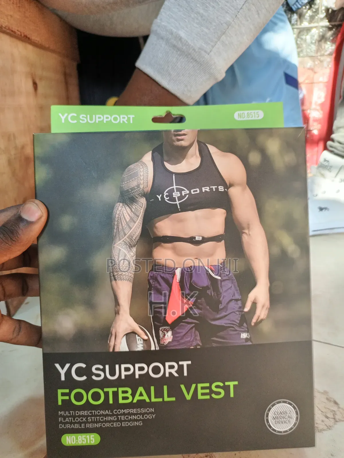 YC Support Football Vest