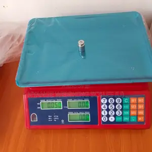 Digital Red Color Commercial Tabletop Weighing Scales 40kg