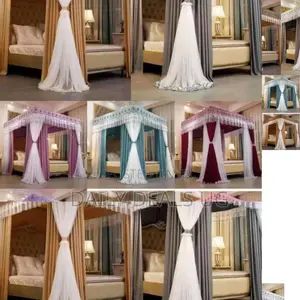 Photo - 4 Stand Mosquito Net With Curtain
