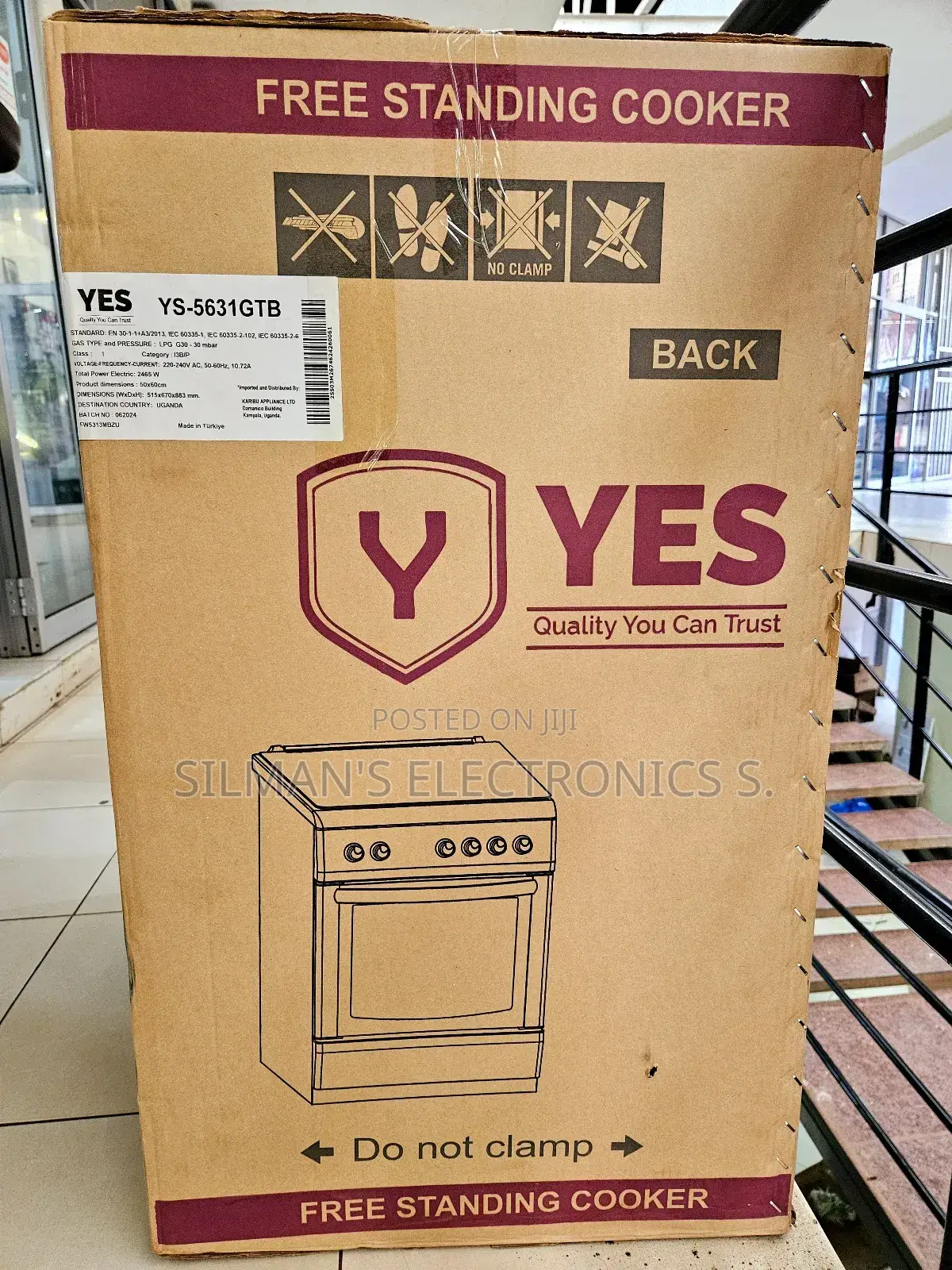 Yes 50x60cm Gas Cooker