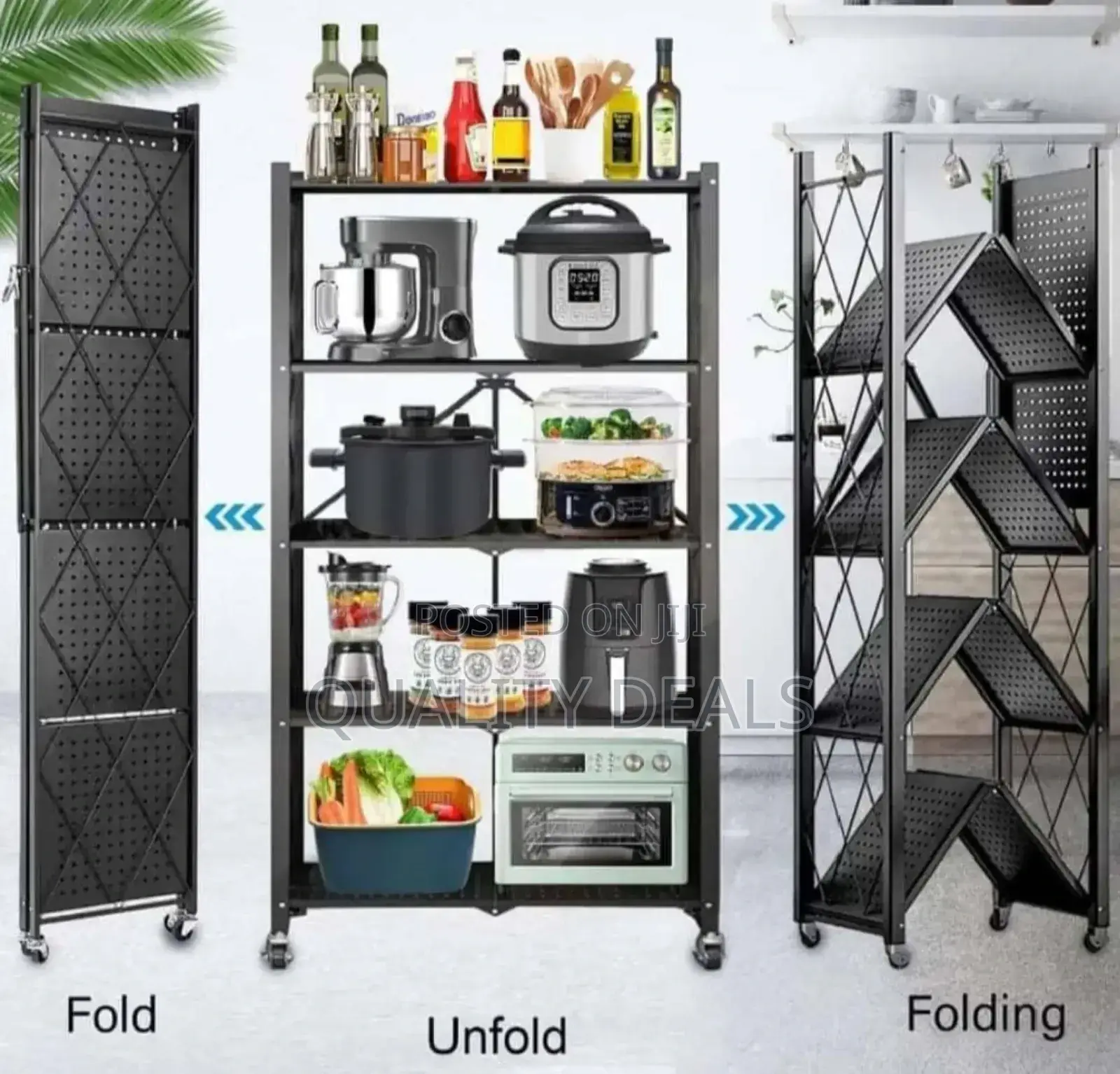 Foldable Space Saving Kitchen Rack