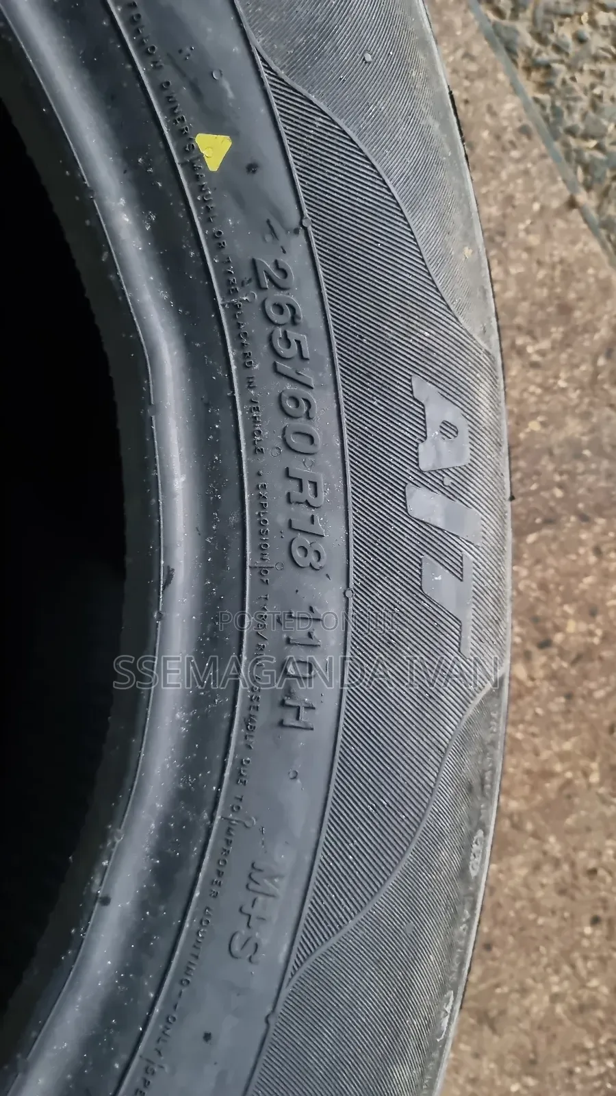 265/60r18 110h MRF a/T Made in India