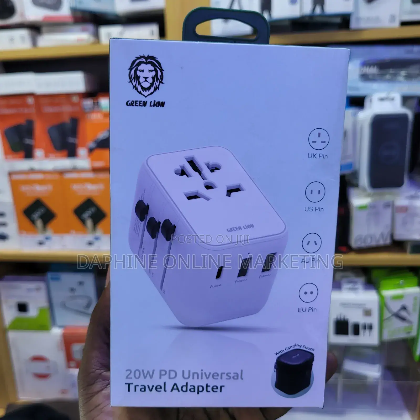 Green Lion World Travel Adaptor/20w PD Travel Adaptor