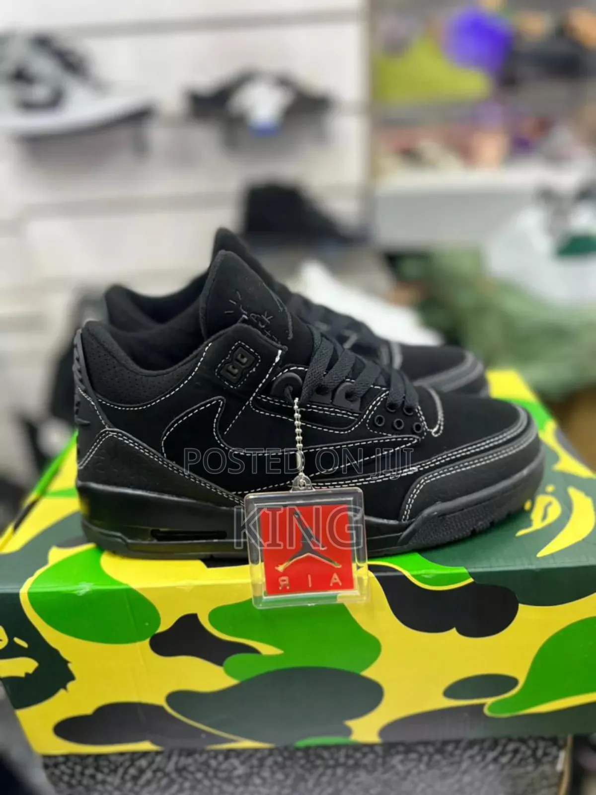 Jordan 3 Cactus Jack Black""