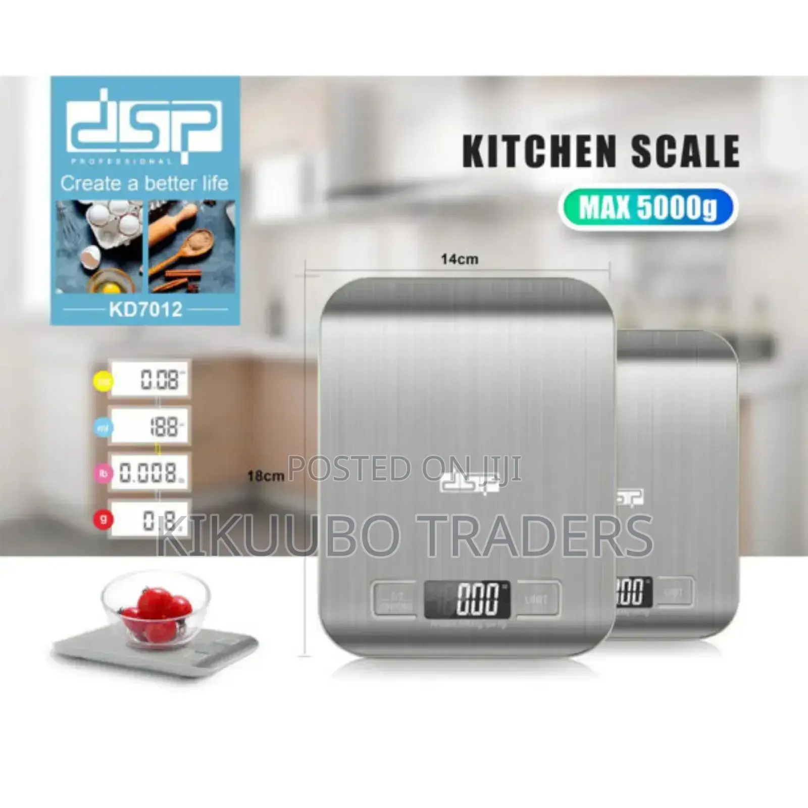 Digital 5kg Load Kitchen Scale