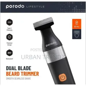 Porodo Lifestyle Rechargeable Dual-Blade Beardtrimmer 600mah
