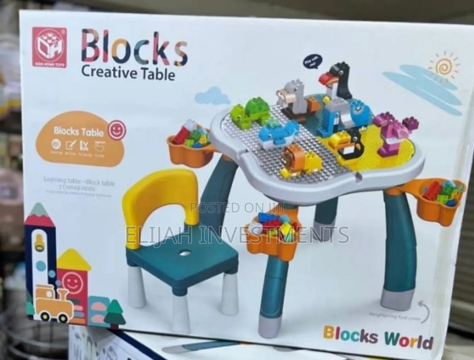 Premium Kids Blocks Creative Table