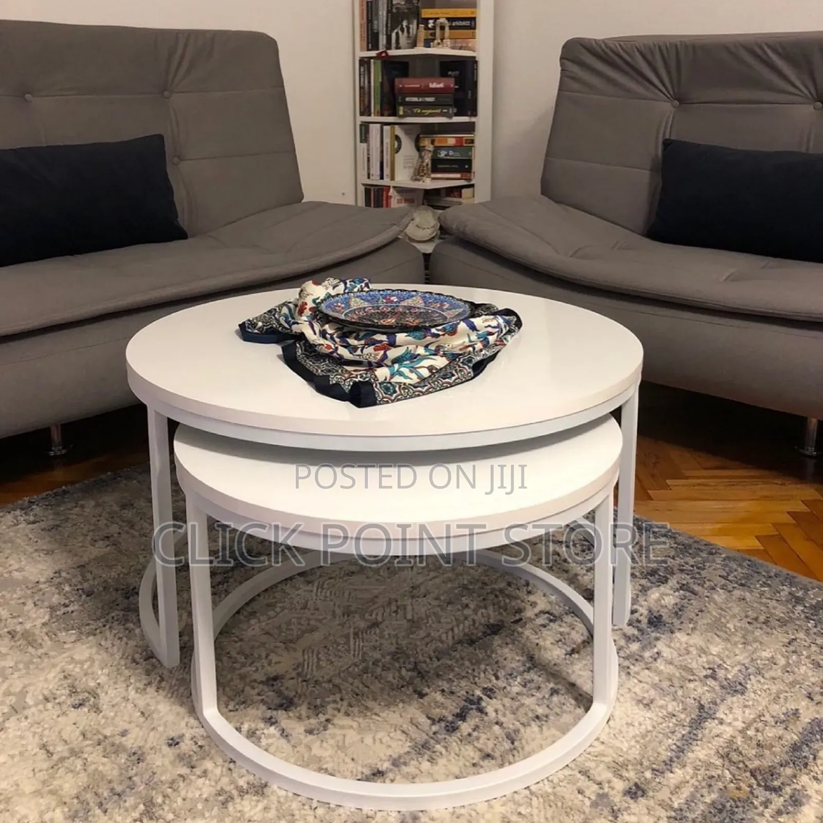 White Nesting Center Table/ Center Tables
