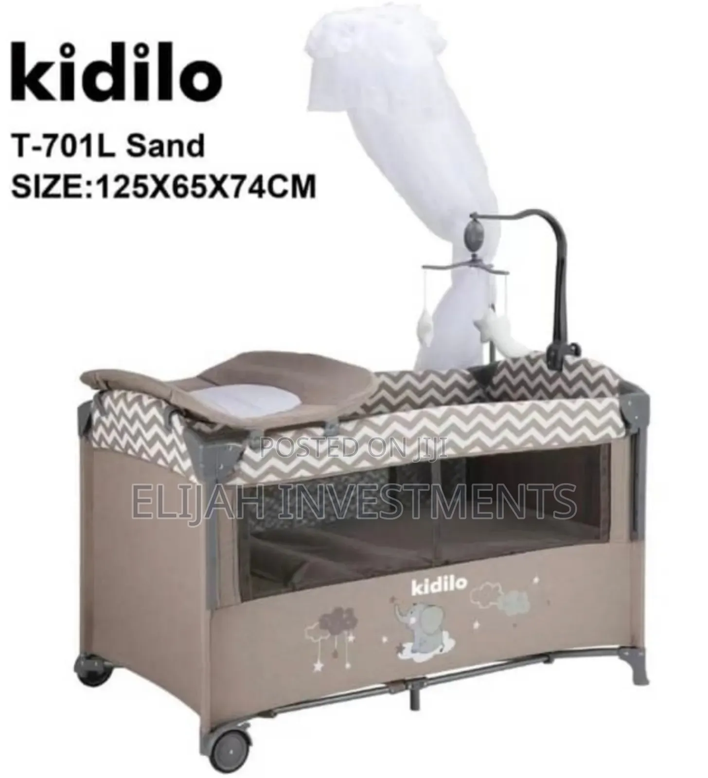 Authentic Kidilo Kid Cradle Bed With Mosquito Net