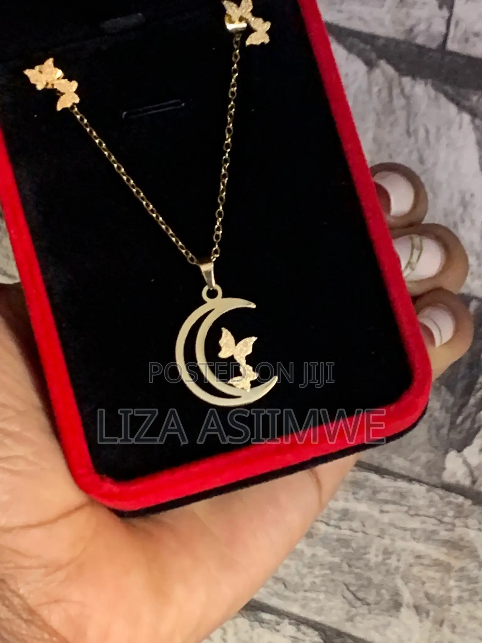 Butterfly Moon Necklace Set