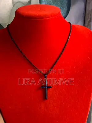Black Cross Stainless Steel Necklaces