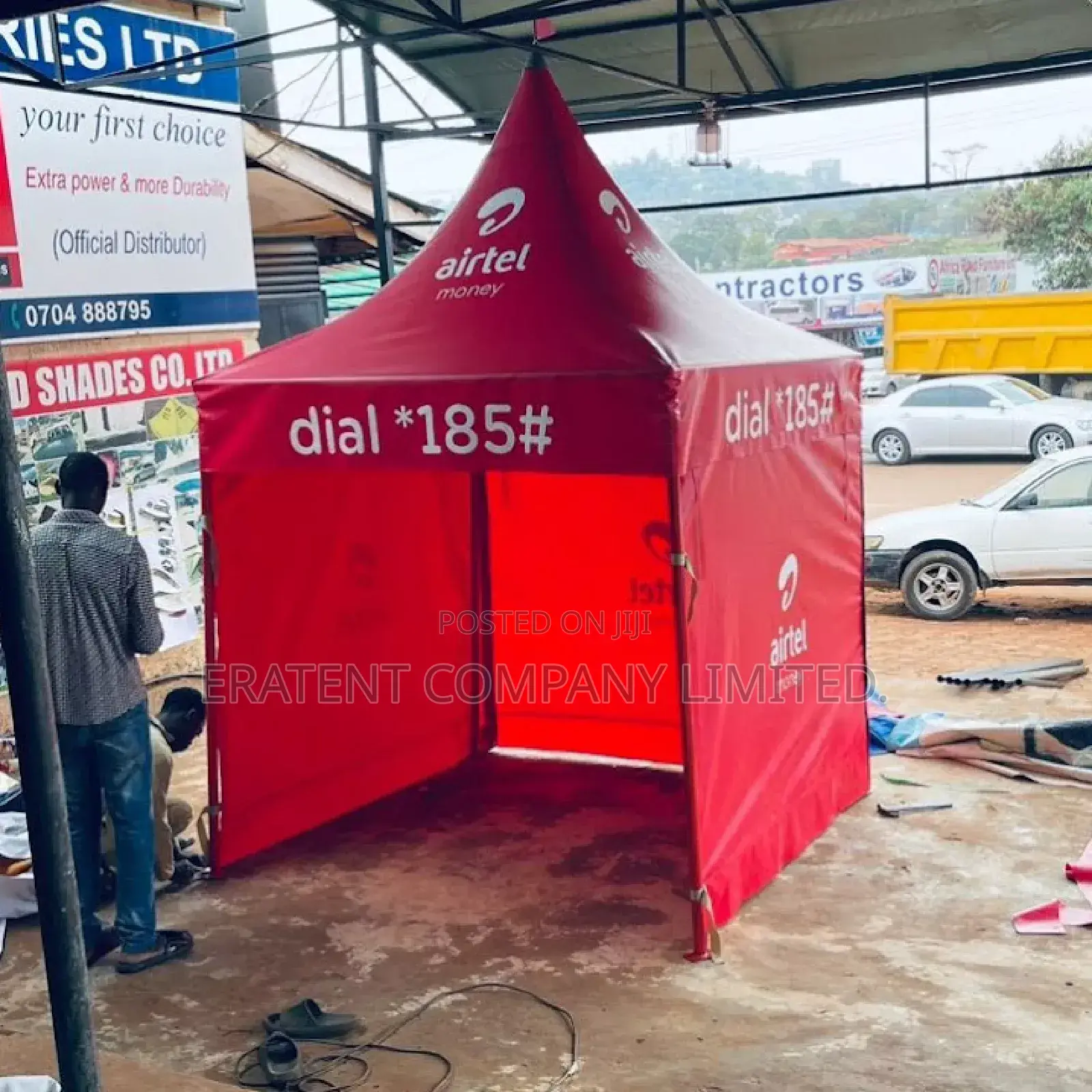 2mx2m Tent in Strong Materials Branded With Your Logo/Name